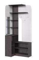 Прихожая угловая "Эрика"(правый) Анкор темный/Анкор белый (1000*600*2220)