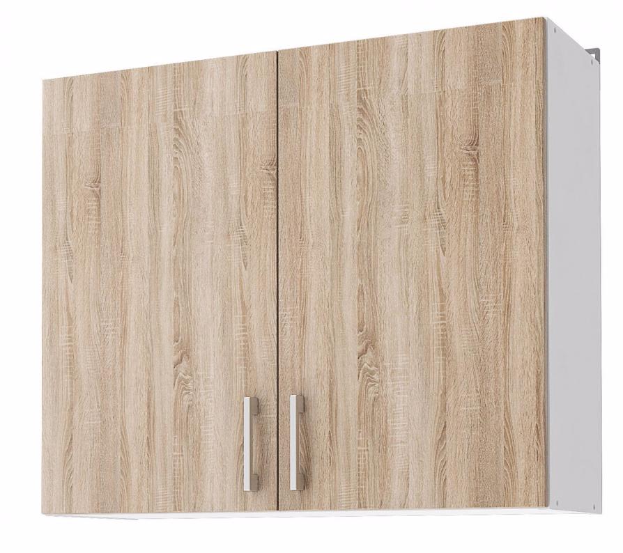Уют СТЛ.275.02 Шкаф навесной 80 + фасад Белый/Дуб соном