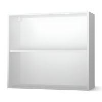 НОВА  Корпус шкафа настенного 2-х дверного 800 / Белый