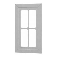 Фасад РОМБ серый 400 СТЕКЛО