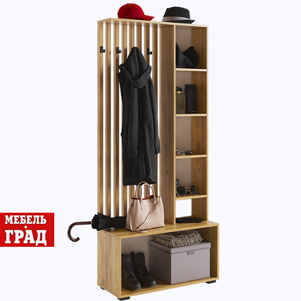 Прихожая/Дуб крафт золотой/графит