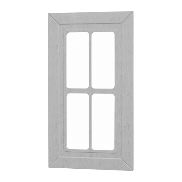 Фасад РОМБ серый 400 СТЕКЛО