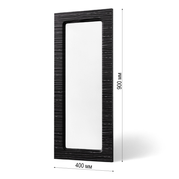 Фасад высота 900 ЧЕРНЫЙ СТРАЙП 400 СТЕКЛО 