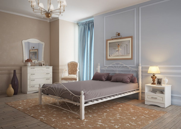 Кровать Фортуна 1  140*200 с основанием