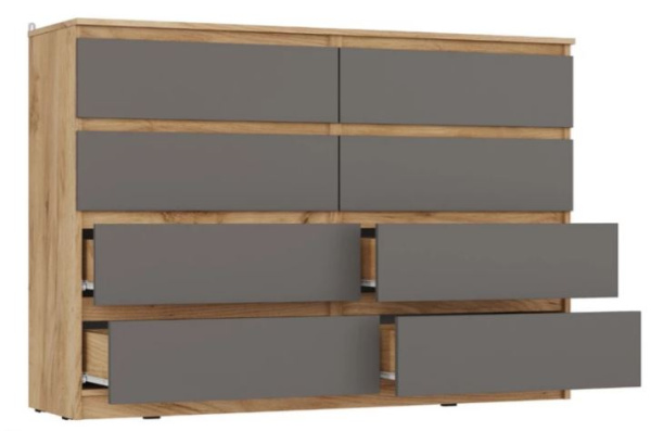 Сити Комод К-16 Серый Графит/Дуб Крафт Золотой /Ваша ме