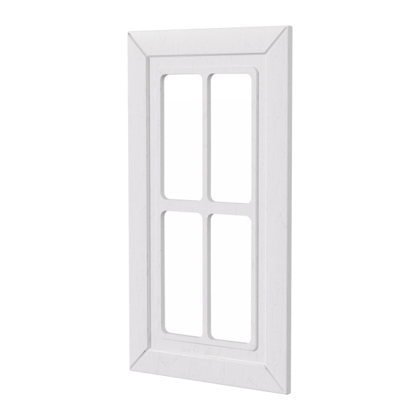 Фасад РОМБ белый 400 СТЕКЛО