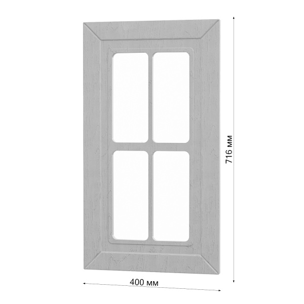 Фасад РОМБ серый 400 СТЕКЛО