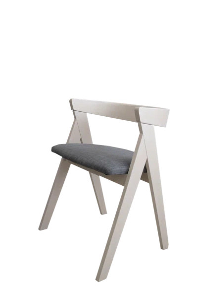 Стул CB-3332YBZ, beech wood, ткань Charcoal-XD12237/Milky White Beech