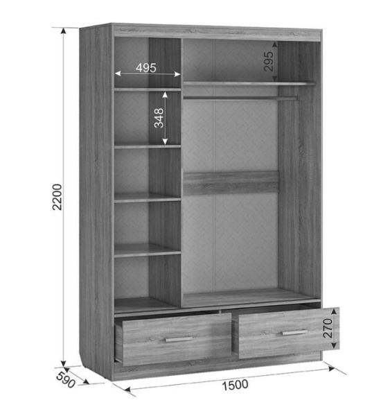 Шкаф-купе Виктория-1