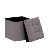 Пуф Leset Плуто складной с крышкой, велюр серый  VELUTTO 08