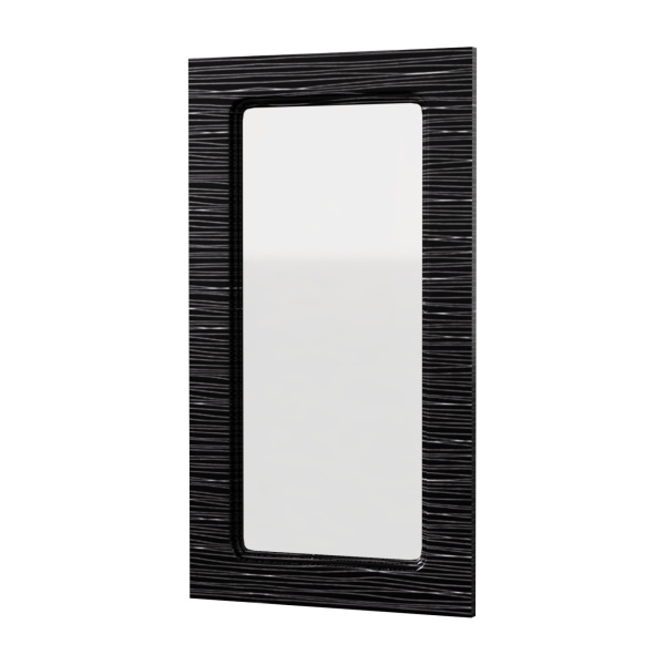 Фасад  ЧЕРНЫЙ СТРАЙП 400 СТЕКЛО 