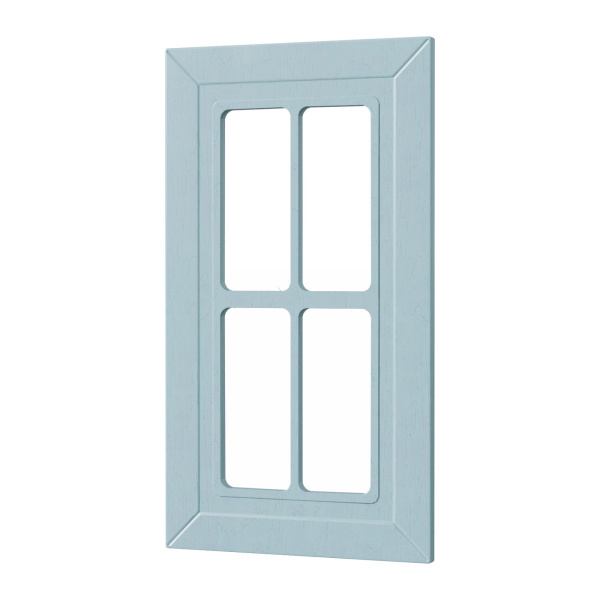 Фасад РОМБ голубой 400 СТЕКЛО