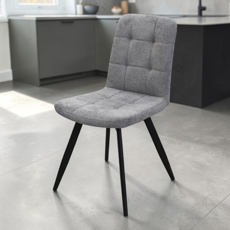 Стул Абсент NEW Поворотный, BL13-светло-серый +нога 360F40 черный