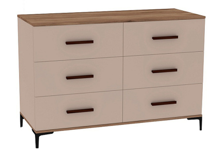 Кара 4 Комод Дуб Табачный Craft/Велюр