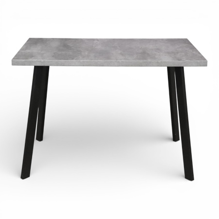 Стол Дублин CRAFT 32 ,1070*700,  нераскладной (ЛДСП Цемент темный) В2/Черный